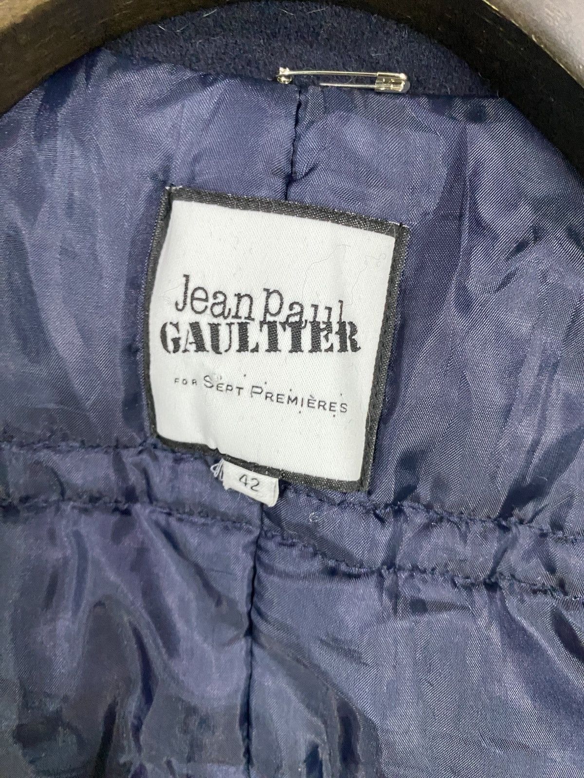 Jean Paul Gaultier Jean paul gaultier sept premieres wool blazer jacket Size 42L - 13 Thumbnail