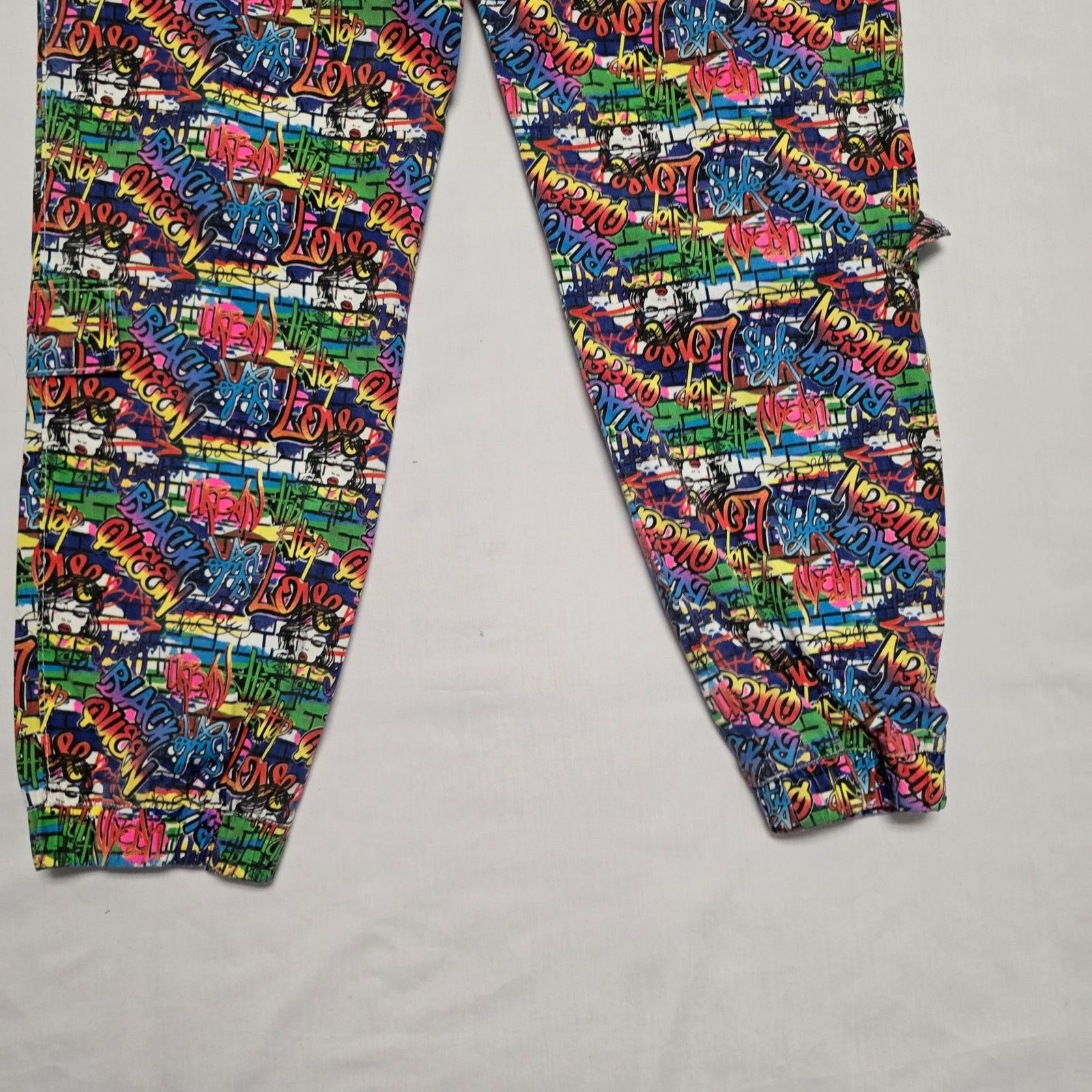 Loveless LoveLove Graffiti Print Jogger Pants 3X Colorful Streetwear Size 38" / US 16 / IT 52 - 13 Thumbnail