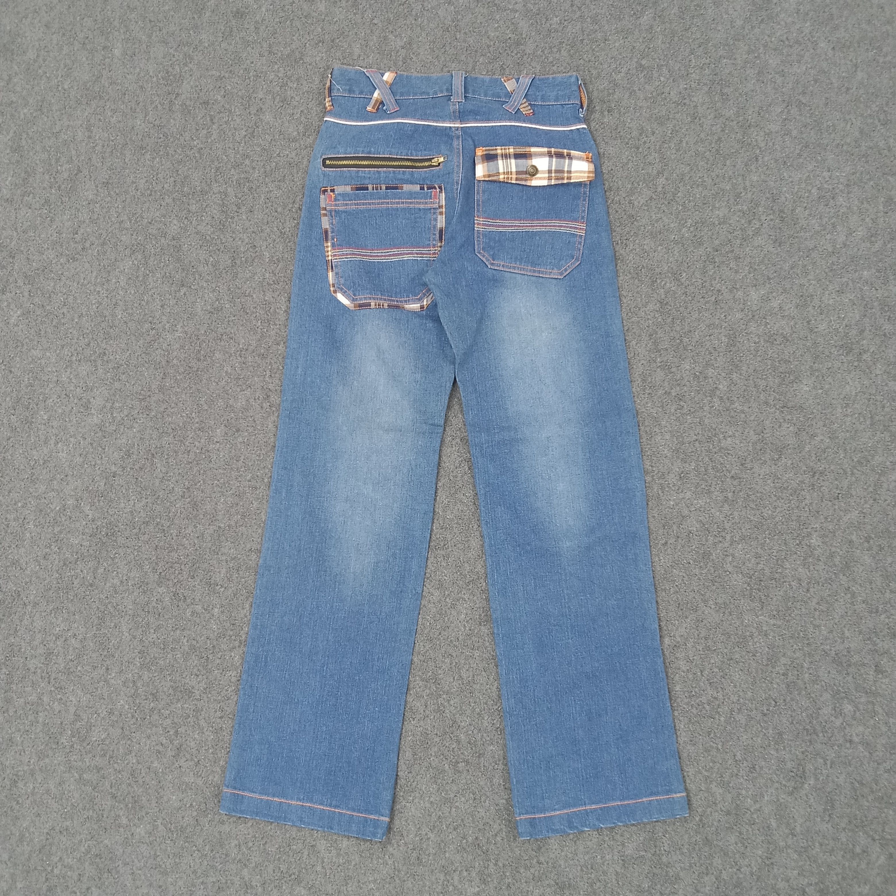 If Six Was Nine × Vintage Skulls XYZ Japanese Style Denim Jeans C217N12 Size US 26 / EU 42 - 4 Thumbnail