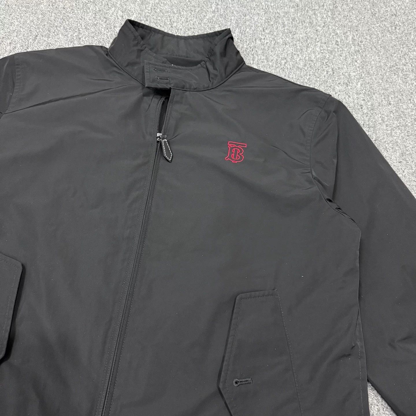 Burberry Burberry Black TB Embroidered Stand Collar Zipper Jacket 52 Size US L / EU 52-54 / 3 - 3 Thumbnail