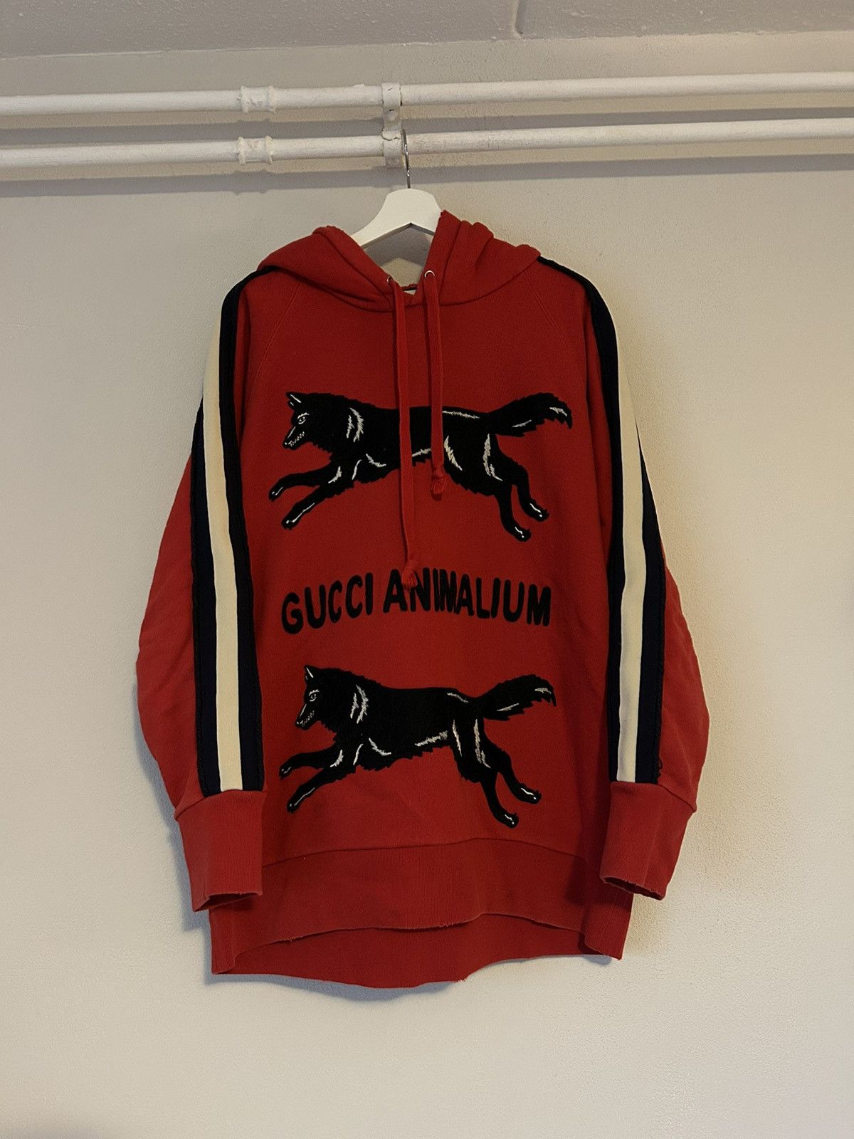 Gucci Gucci hoodie with Wolf applique Grailed