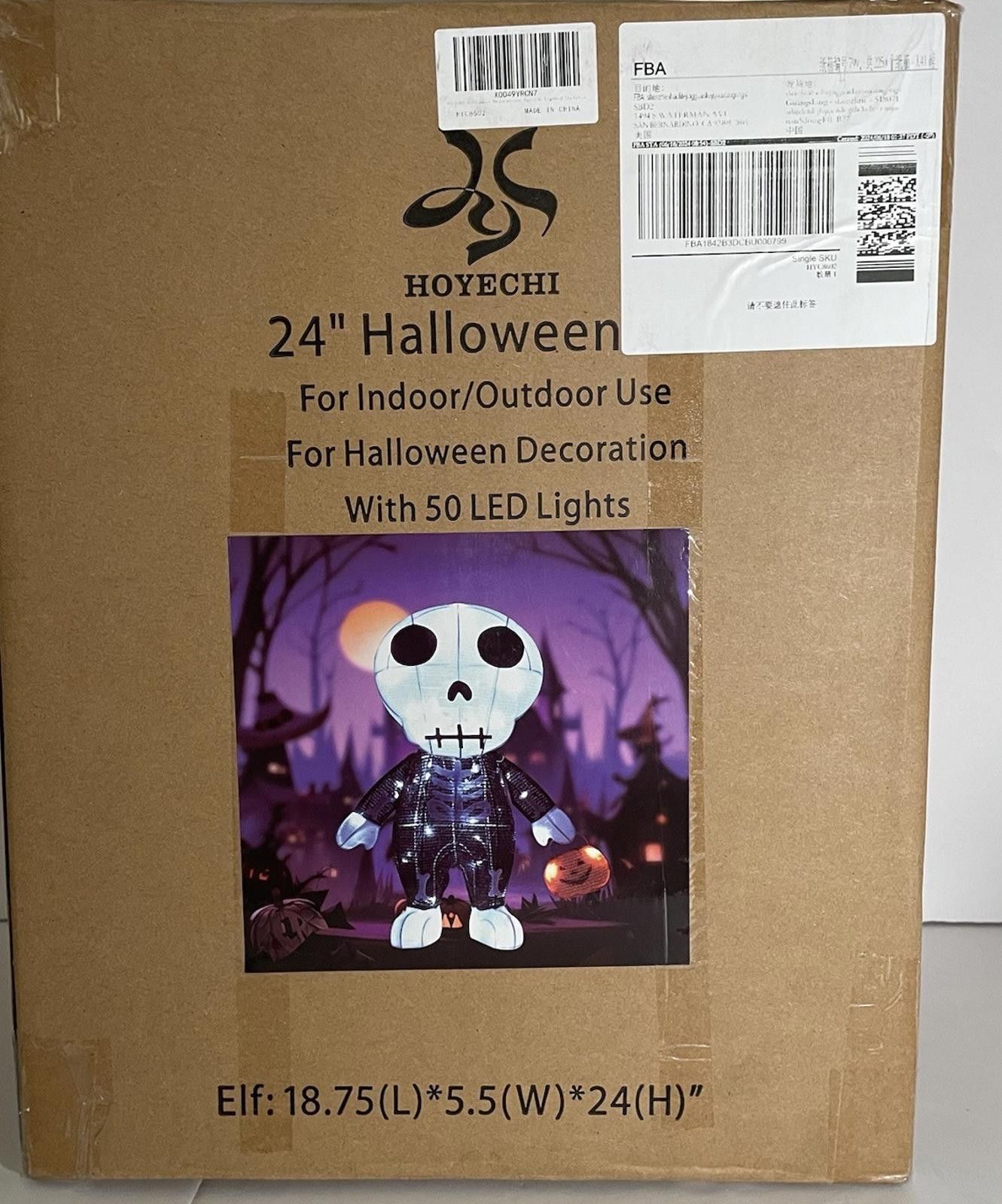 Other Halloween Skeleton 2FT HOYECHI 50 LED Lights Yard Porch Size ONE SIZE - 1 Preview