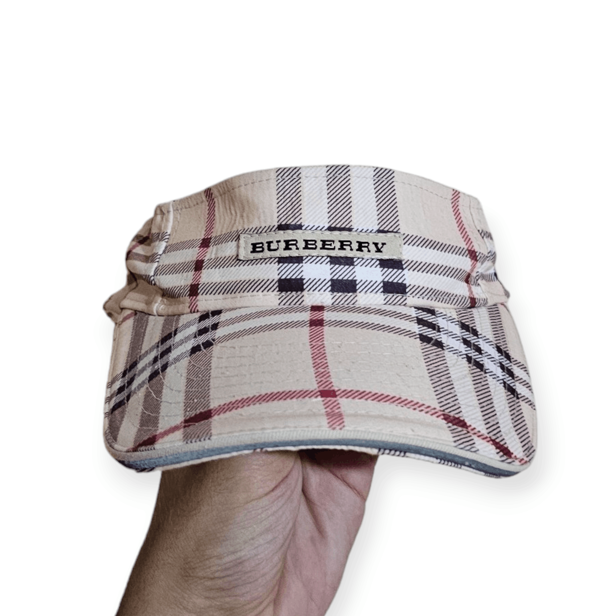 Burberry × Vintage Burberry Vintage Tennis Monogram Visor  display picture 3