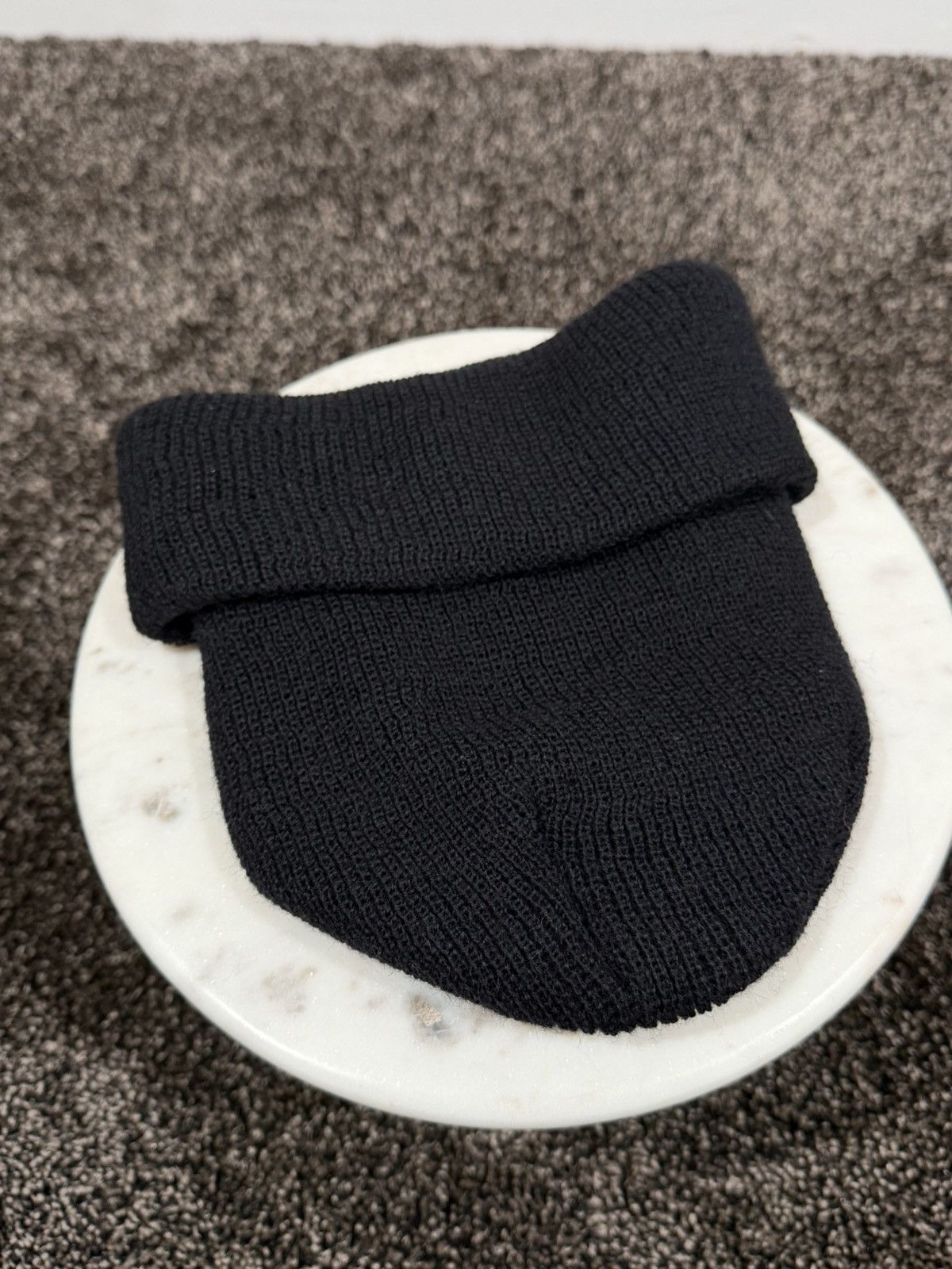 Chrome Hearts Chrome Hearts Horseshoe Logo Black Knit Beanie Hat Size ONE SIZE - 8 Thumbnail