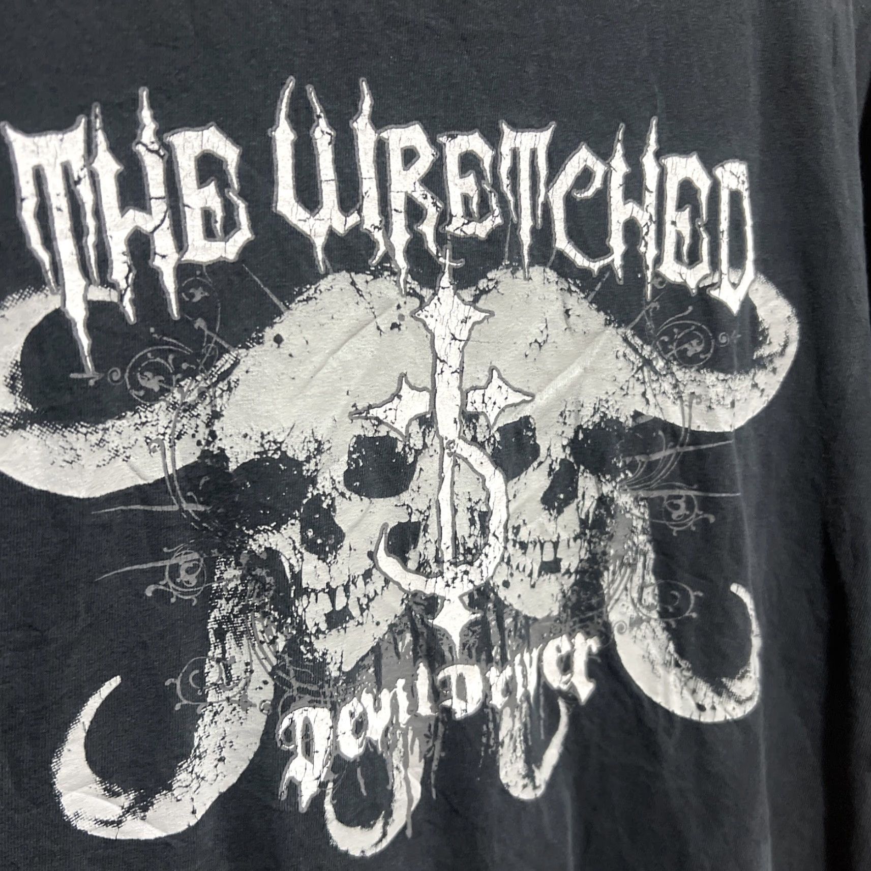 Anvil VINTAGE Anvil T-Shirt Devildriver The Wretched Fan Club Large Black Cotton Short Sleeve Mens Music Size US L / EU 52-54 / 3 - 2 Thumbnail