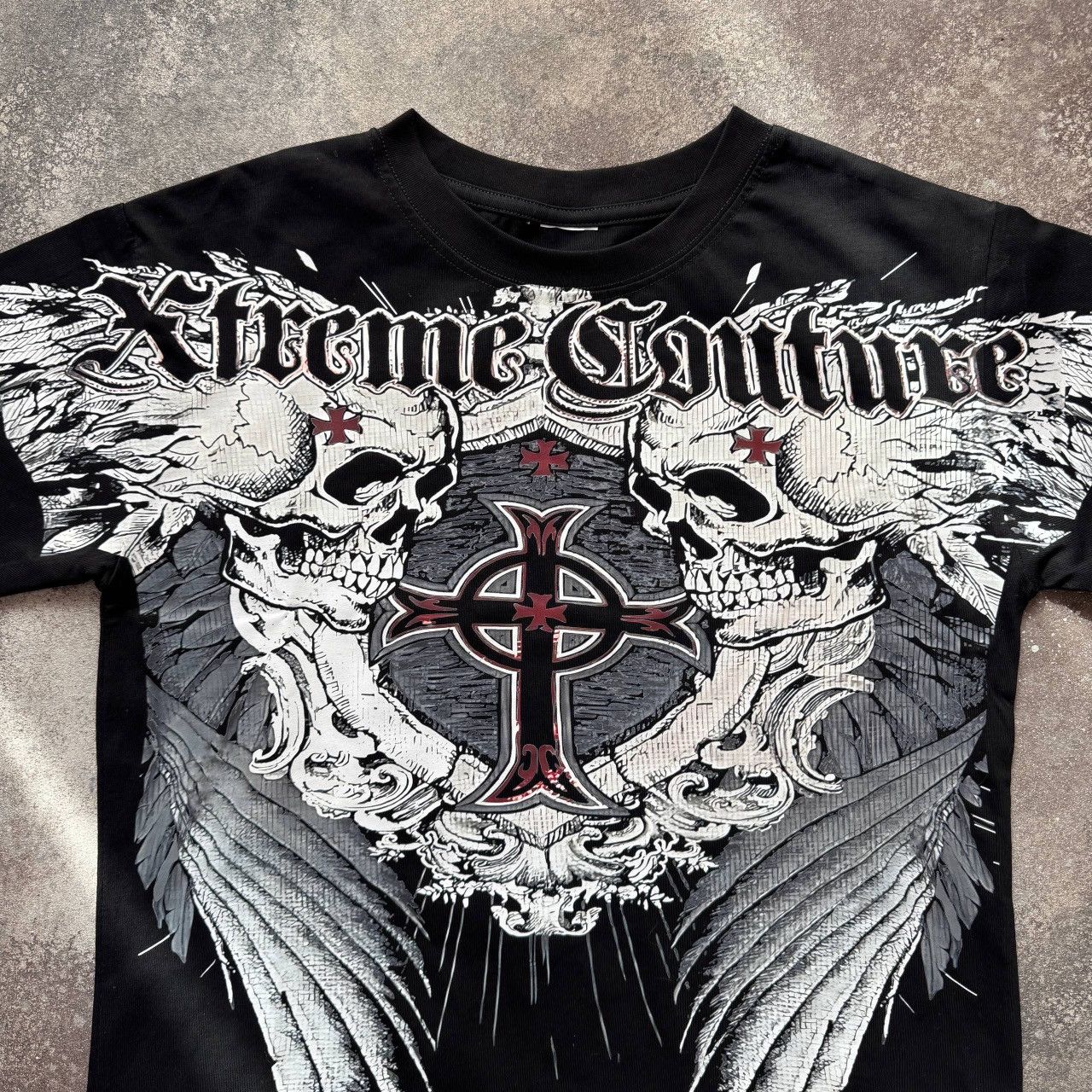 If Six Was Nine Avant Garde Affliction Style Y2K Goth Punk Long Sleeve Shirt Size M / US 6-8 / IT 42-44 - 4 Thumbnail