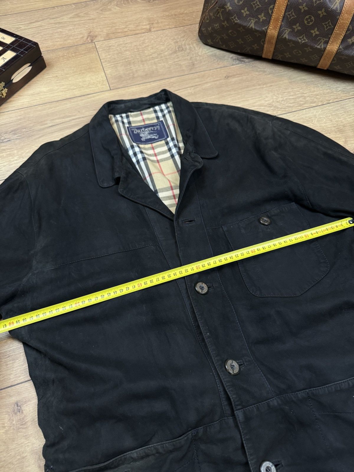 Burberry Vintage leather jacket Burberry original luxury casual item Size US XL / EU 56 / 4 - 7 Thumbnail