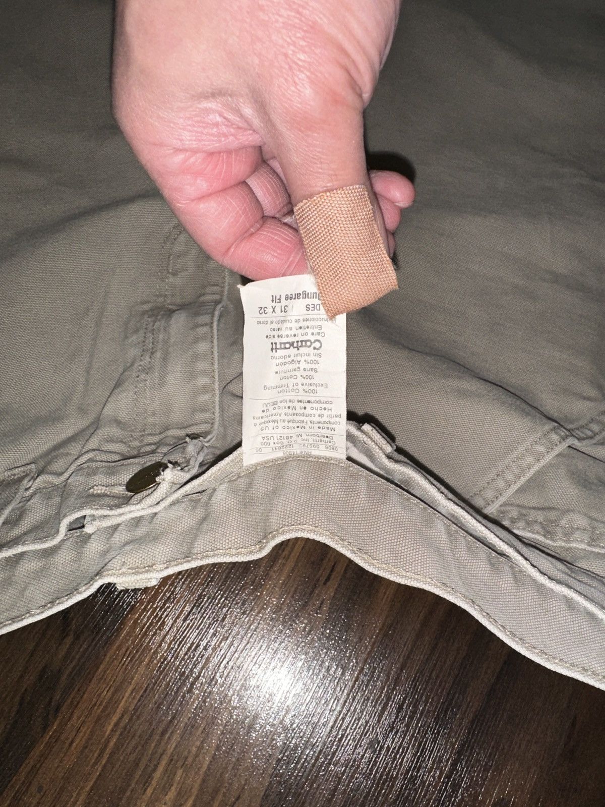 Carhartt Vtg Y2K CARHARTT NOT DOUBLE KNEE DUNGAREE BAGGY PANTS W31 Size US 31 - 6 Thumbnail