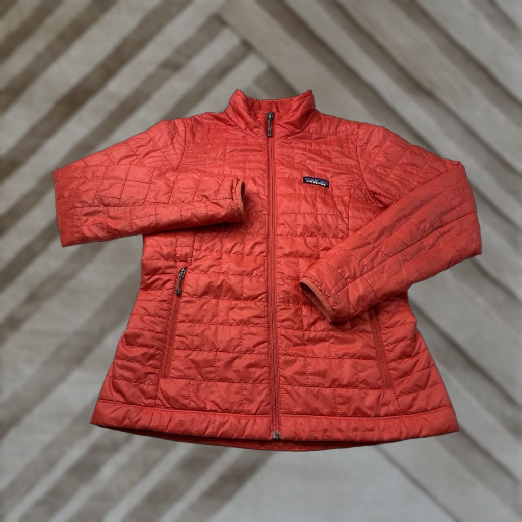 Patagonia Patagonia Nano Puff Jacket Puffer Women's Small Full Zip Quilted Red/Pink Size S / US 4 / IT 40 - 1 Thumbnail