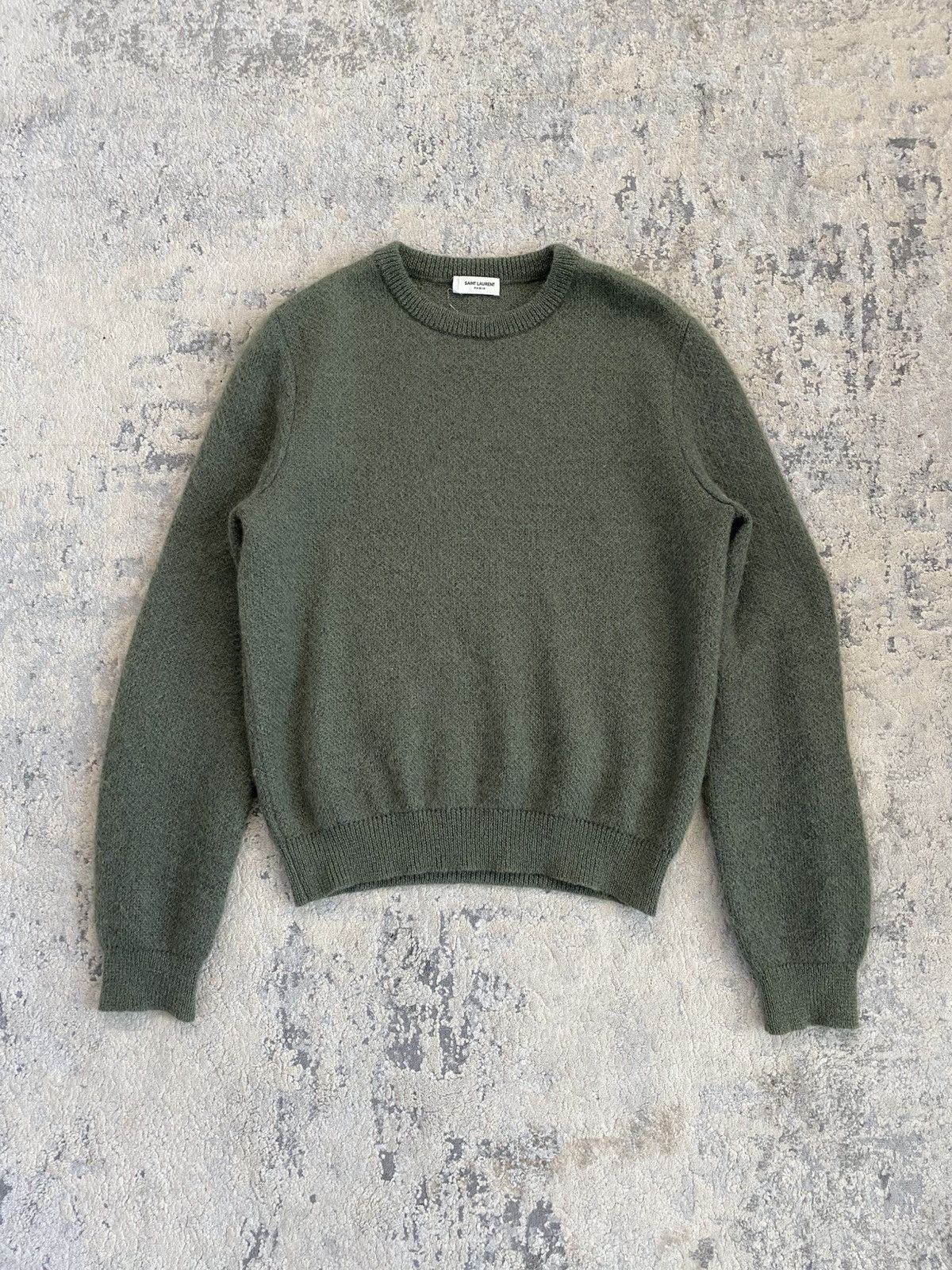Saint Laurent Paris Saint Laurent - 2014 Mohair Sweater Green Size US M / EU 48-50 / 2 - 1 Thumbnail
