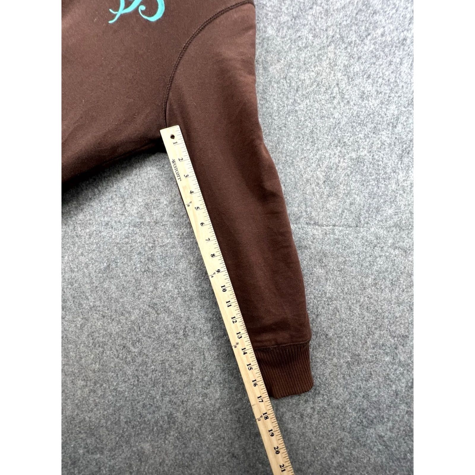 Southpole South Pole Women's Brown Embroidered Logo Lined Zip Hoodie, 2XL, Full Zip, Hooded, Pockets, Crew Neck, Casual, Regular Fit Size XXL / US 16-18 / IT 52-54 - 4 Thumbnail