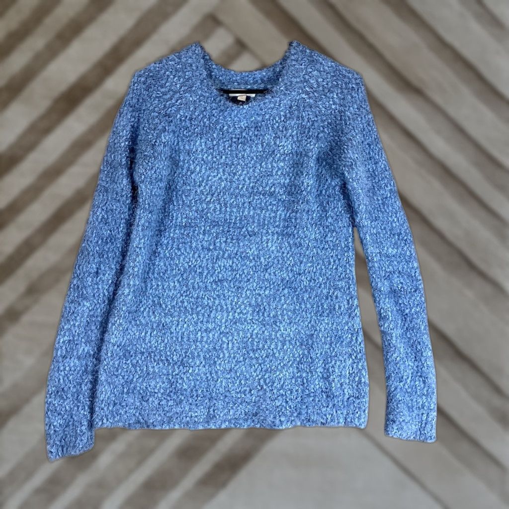 Vintage LC Lauren Conrad Sweater Womens Crew Neck Long Sleeve Blue Small Soft Knit Pullover Casual Holiday, Workwear, Travel Womens Size S Size S / US 4 / IT 40 - 1 Thumbnail