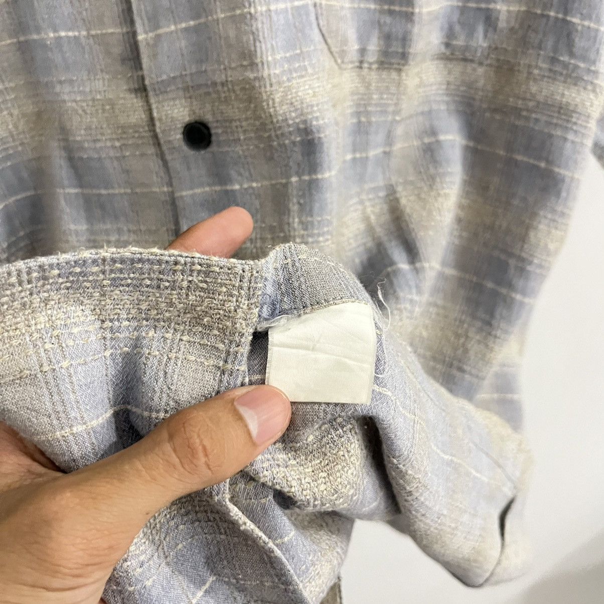 Japanese Brand Only You Plaid Gradation Button Up Shirt Size US L / EU 52-54 / 3 - 5 Thumbnail