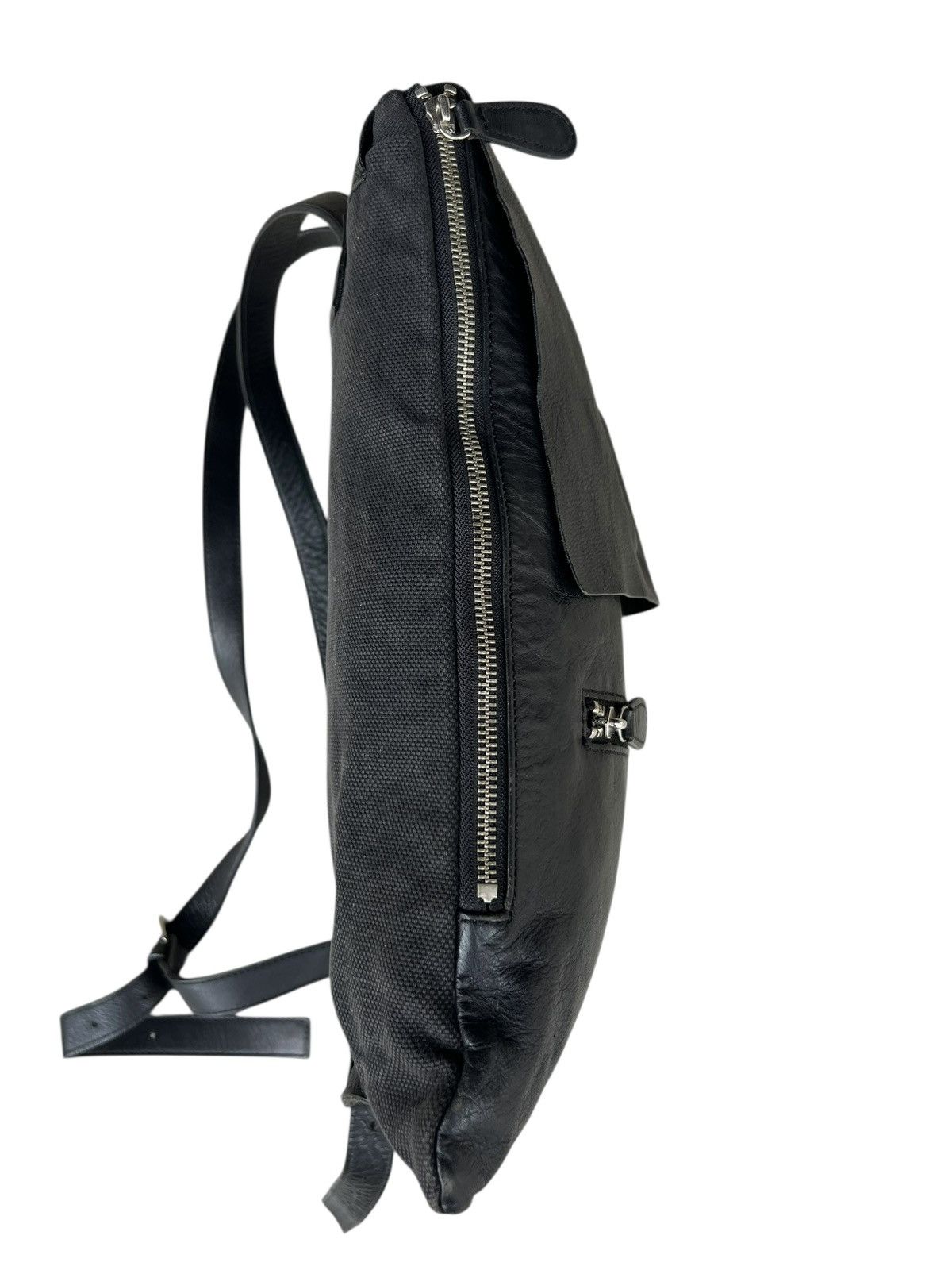 Leather Pour Deux Acce Japan Black Leather Backpack Rucksack Bag Size ONE SIZE - 16 Thumbnail