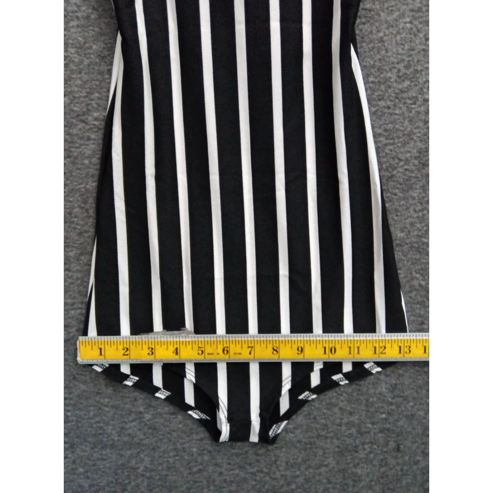 Vintage Codigo One Piece Swimsuit Women’s Black/White Striped One Piece S Beach 90s? Size ONE SIZE - 5 Thumbnail