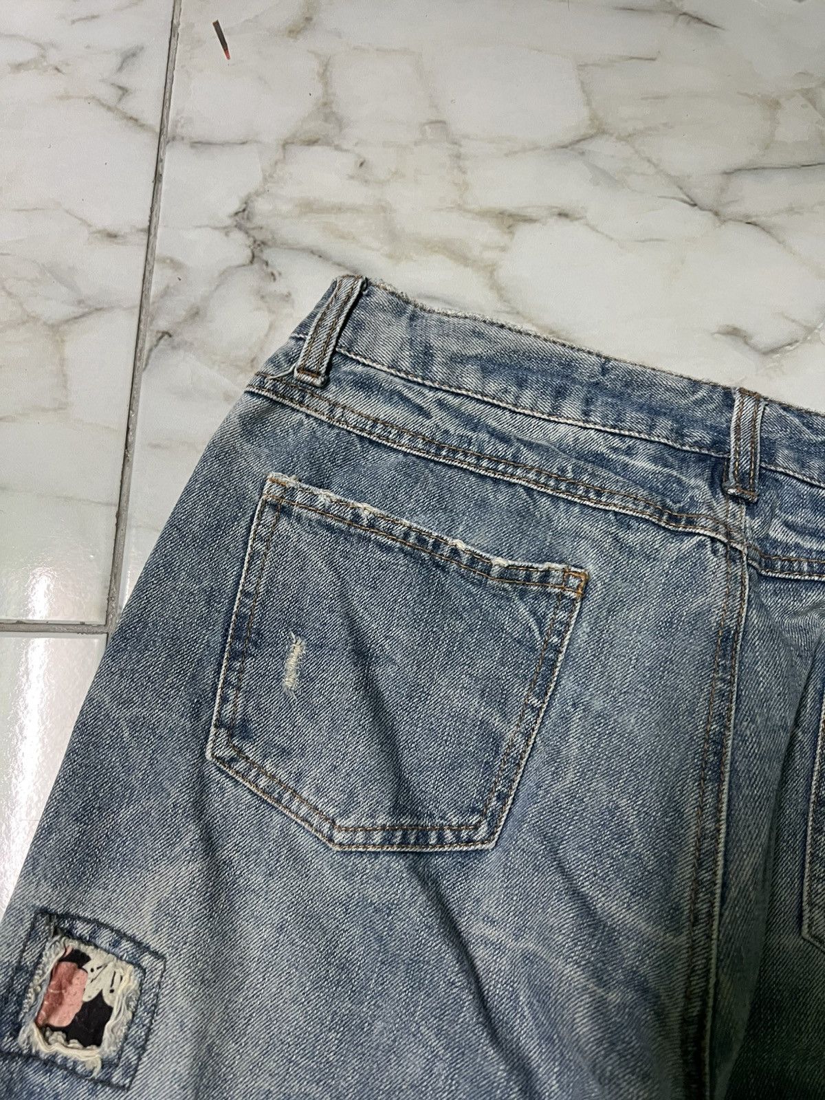 If Six Was Nine × Japanese Brand VINTAGE 90’S STYLE ART JAPAN DISTRESS JEAN Size US 31 - 20 Thumbnail
