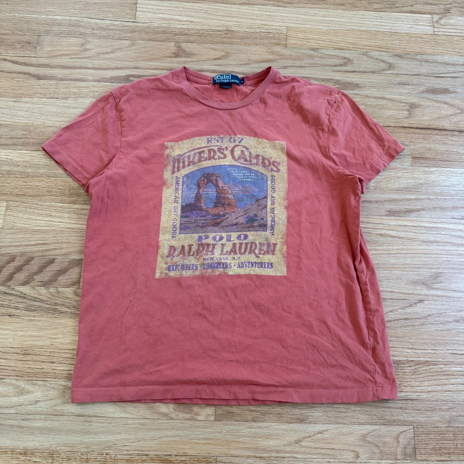 Polo Ralph Lauren Vintage Polo Ralph Lauren Hiker Camp T-Shirt Size US M / EU 48-50 / 2 - 1 Thumbnail