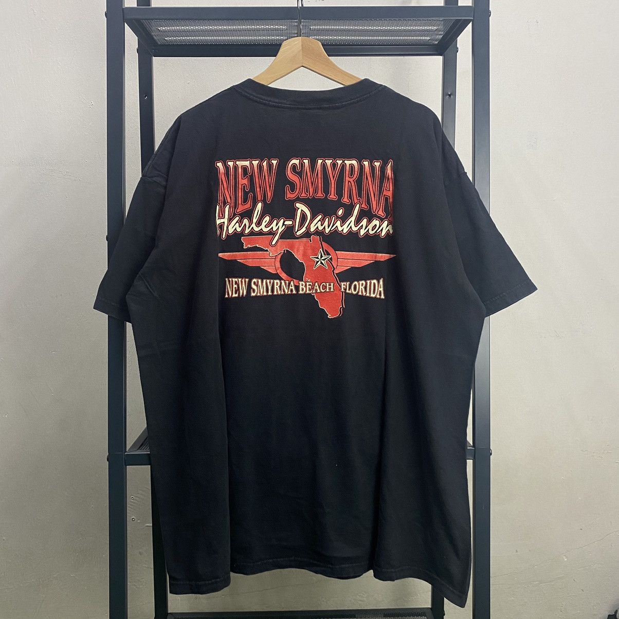 Harley Davidson × Vintage Vintage Bike Week 1997 New Smyrna Harley Davidson Tshirt Size US XXL / EU 58 / 5 - 2 Thumbnail