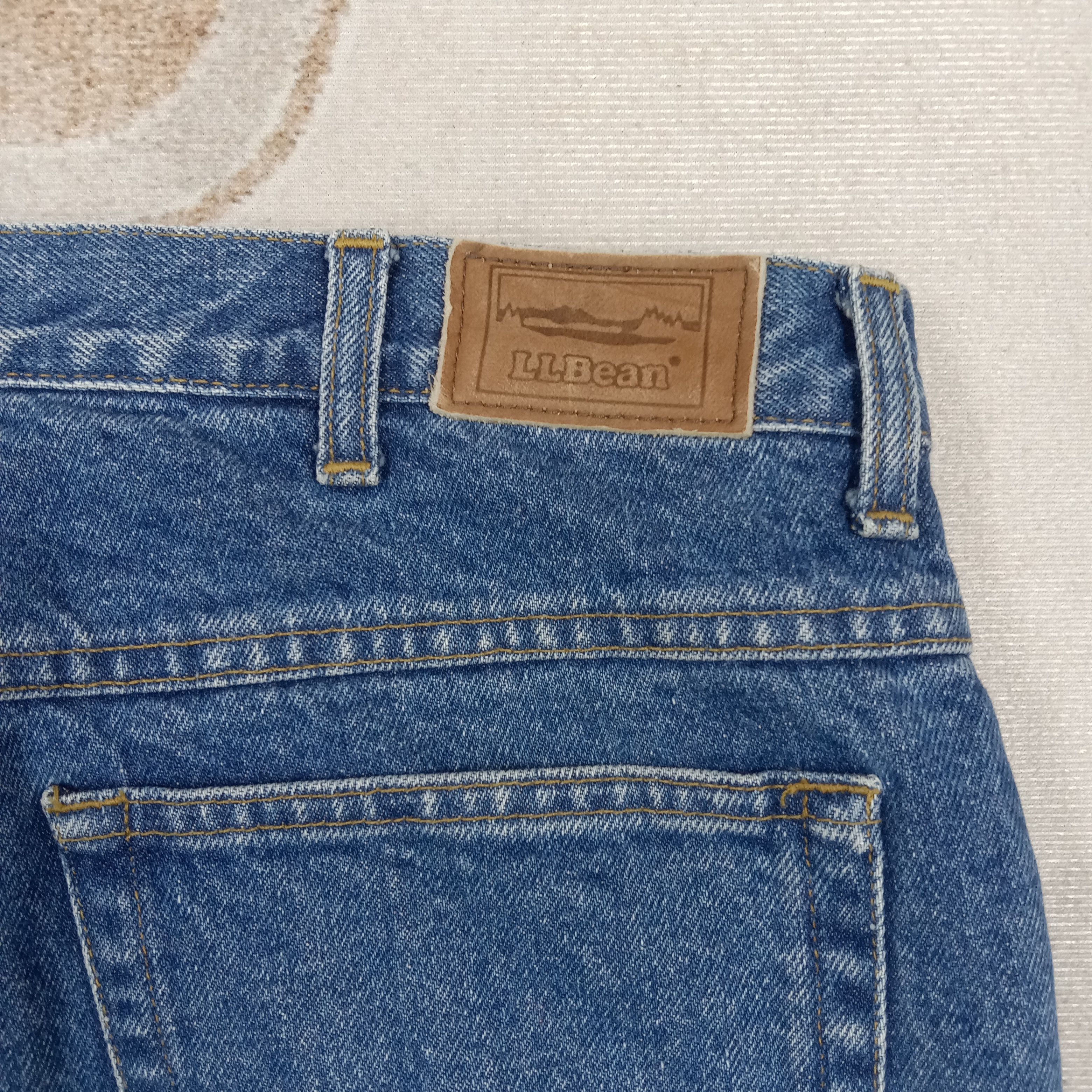 L.L. Bean L.L. Bean American Inner Fleece Denim Jeans C280N1 Size US 33 - 7 Thumbnail