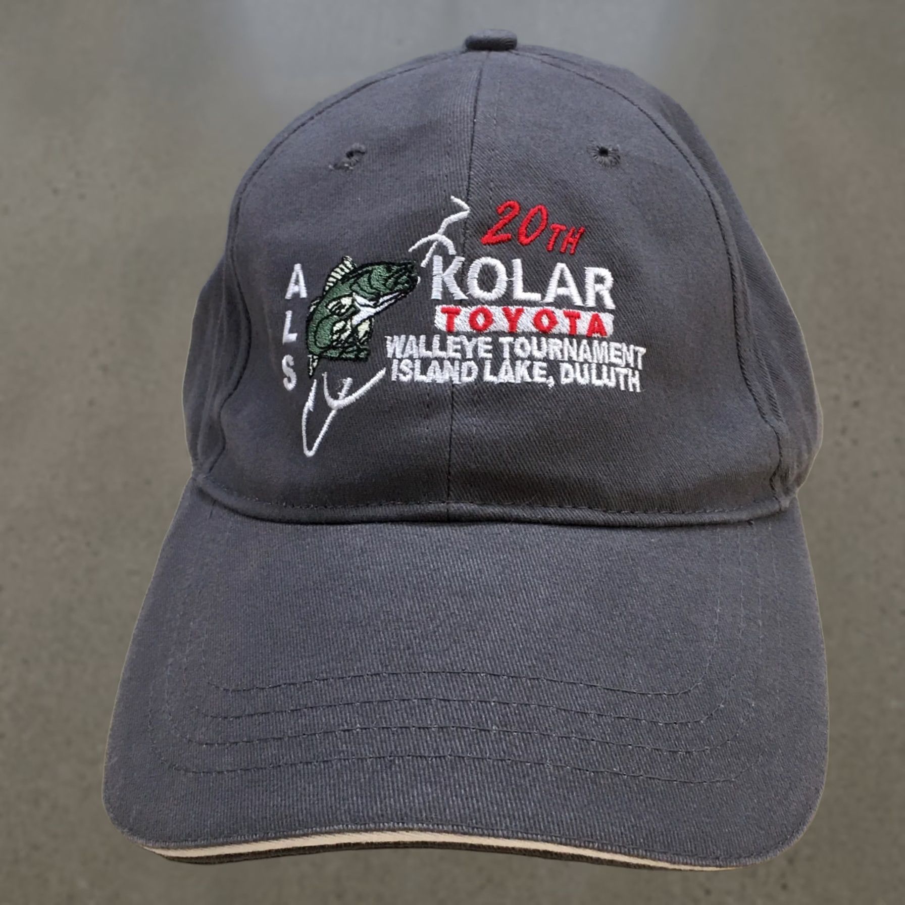 Toyota Baseball Cap Hat Mens One Size Gray Adjustable Embroidered Cap America