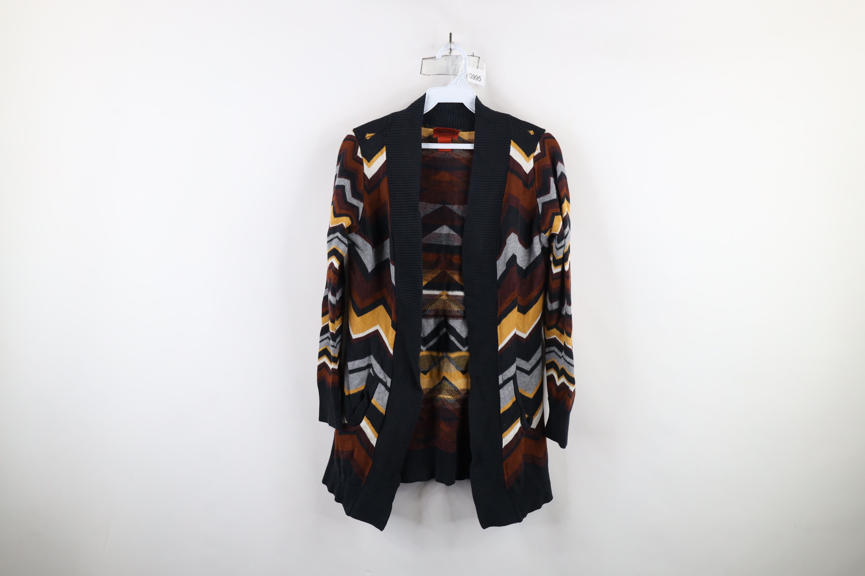 Missoni × Vintage Missoni For Target Zig Zag Knit Open Front Cardigan Sweater Size S / US 4 / IT 40 - 1 Thumbnail