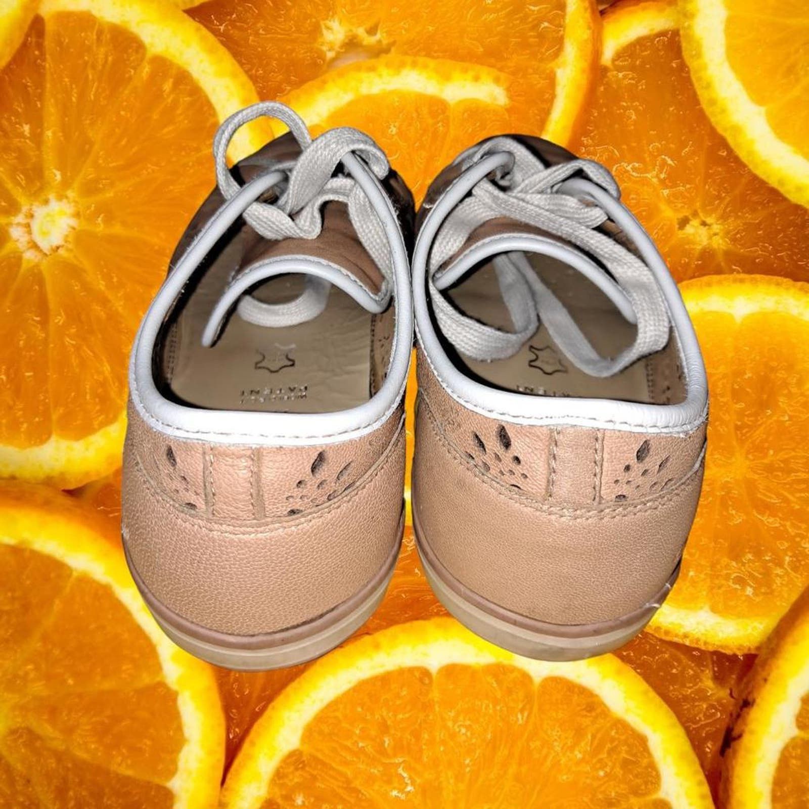 Geox Geox‎ Respira Tan Sneakers with Floral Cutouts Size 8 Size US 8 / IT 38 - 6 Thumbnail