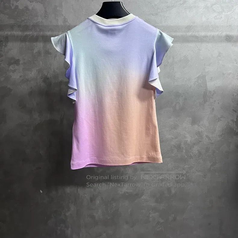 Louis Vuitton Louis Vuitton Pink Logo printed gradient lotus short sleev Size S / US 4 / IT 40 - 5 Thumbnail