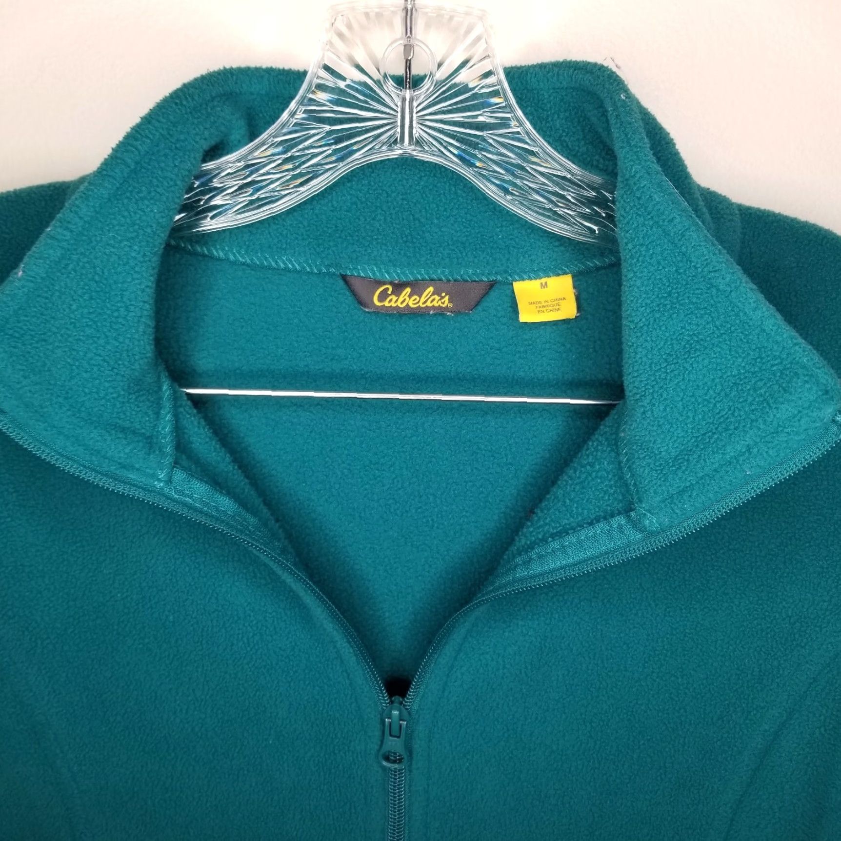 Vintage Cabela's Womens Green Long Sleeve Full Zip 100% Polyester Jacket Size M Full Zip Sweater Jacket Green Womens M Size M / US 6-8 / IT 42-44 - 3 Thumbnail