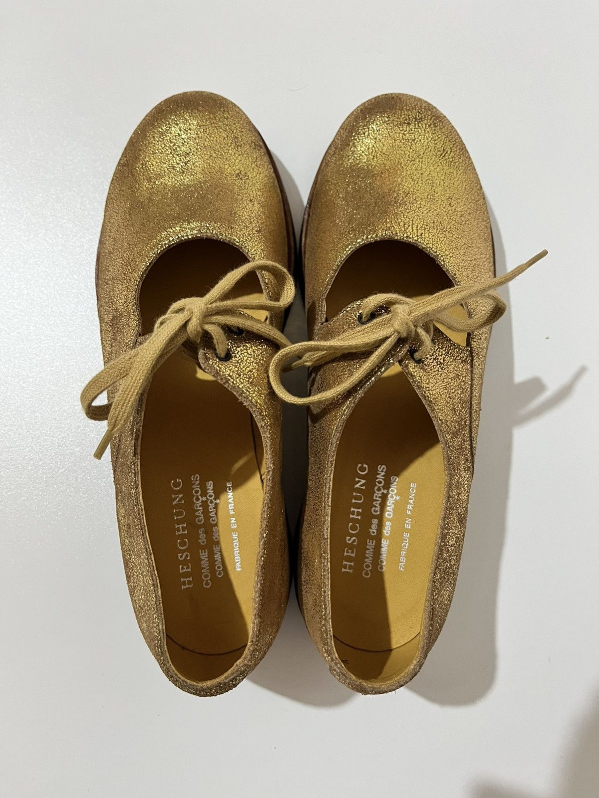 Comme des Garcons Comme des Garçons - Heschung - Glitter Gold - Shoes Size US 4 / IT 34 - 7 Thumbnail