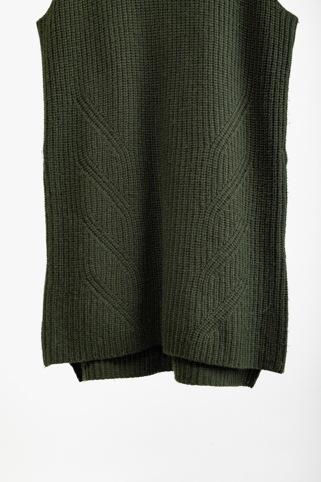 Holt Renfrew Holt Renfrew Green Cashmere Side-Zipper Sweater Vest Size XS / US 0-2 / IT 36-38 - 6 Thumbnail
