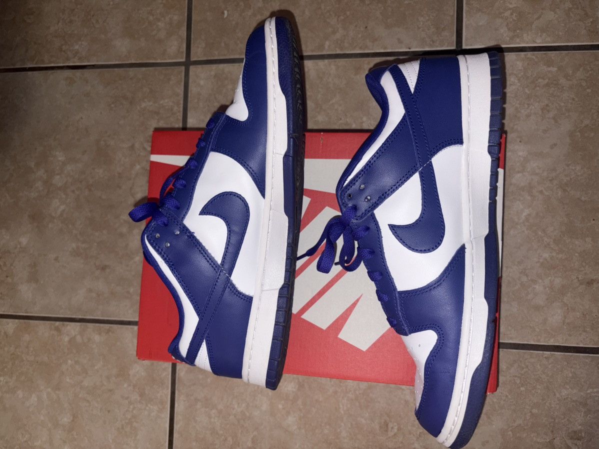 Nike Nike dunk low concord blue white size 11 supreme stussy Size US 11 / EU 44 - 2 Thumbnail