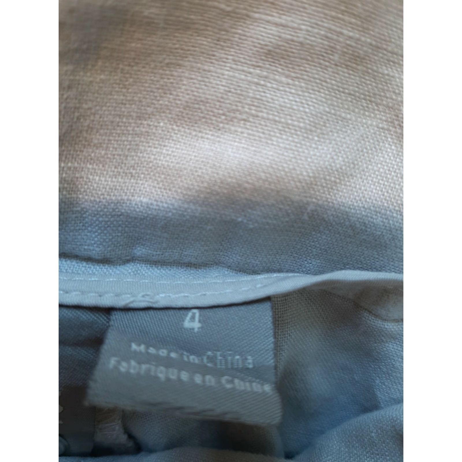 Vintage Solo Moda Dress Pants Women Beige Size 4 Tapered Knit Satin Piping Full Length Regular Size 27" / US 4 / IT 40 - 5 Thumbnail