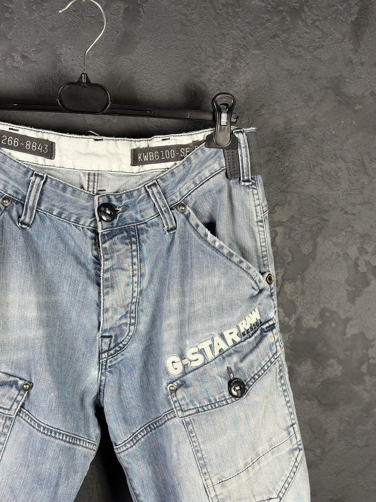 G-Star × Japanese Brand Vintage pants G Star Raw y2k dDenim Flared Baggy Japan Style Size US 34 / EU 50 - 3 Thumbnail