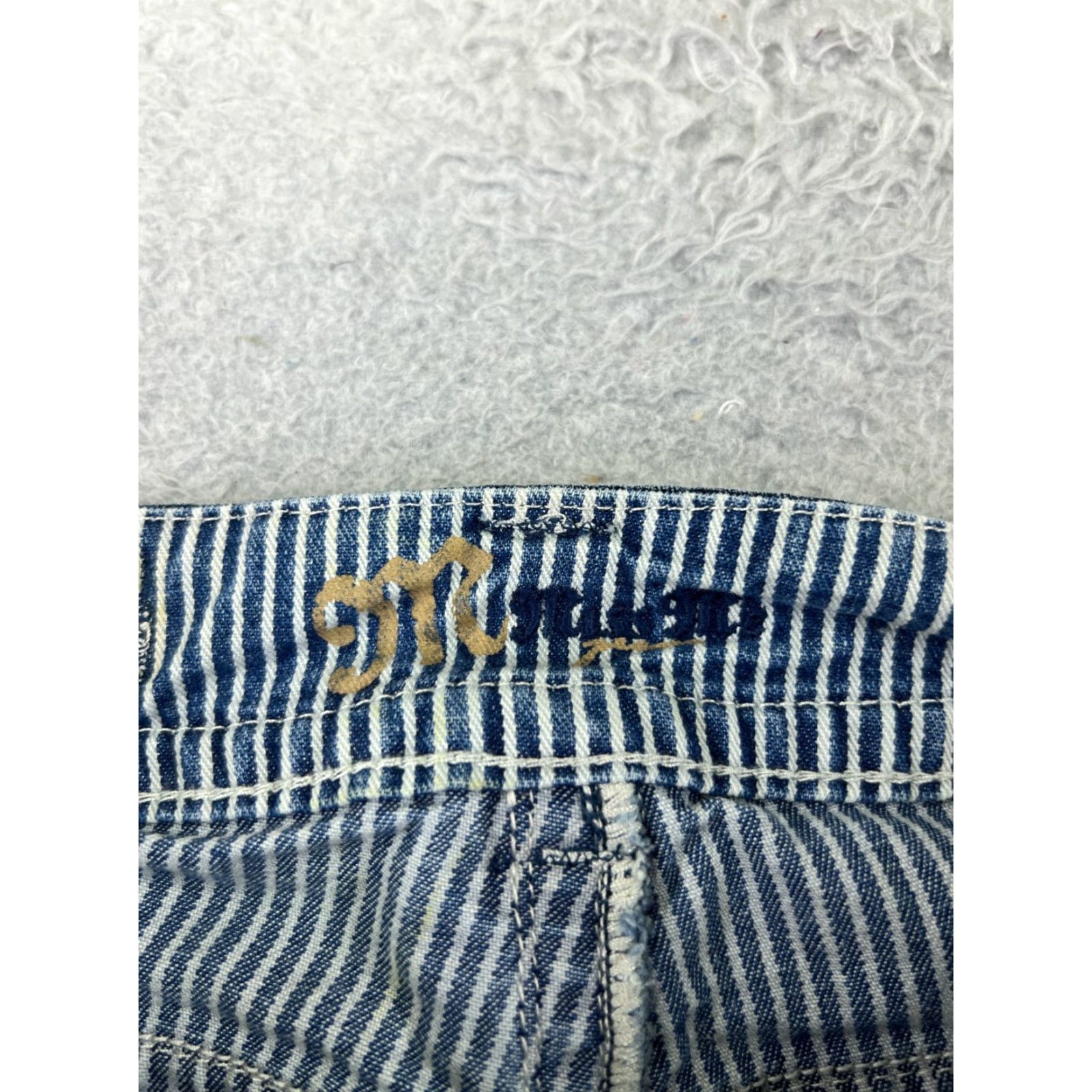 Miss Me Miss Me Denim Shorts Womens 29 Blue Cut-Off Distressed Embellished 12 Inseam Regular Fit Size 29" - 7 Thumbnail