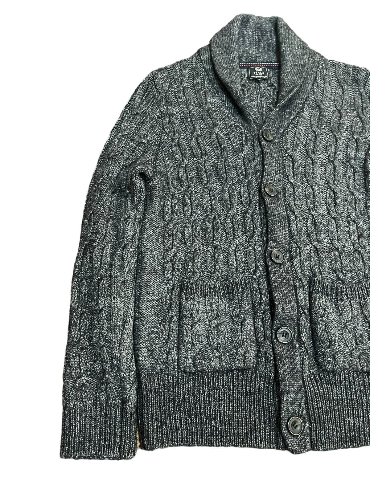 Beams Plus × Designer Vintage Beams Cable Knit Cardigan Jacket Size US M / EU 48-50 / 2 - 3 Thumbnail