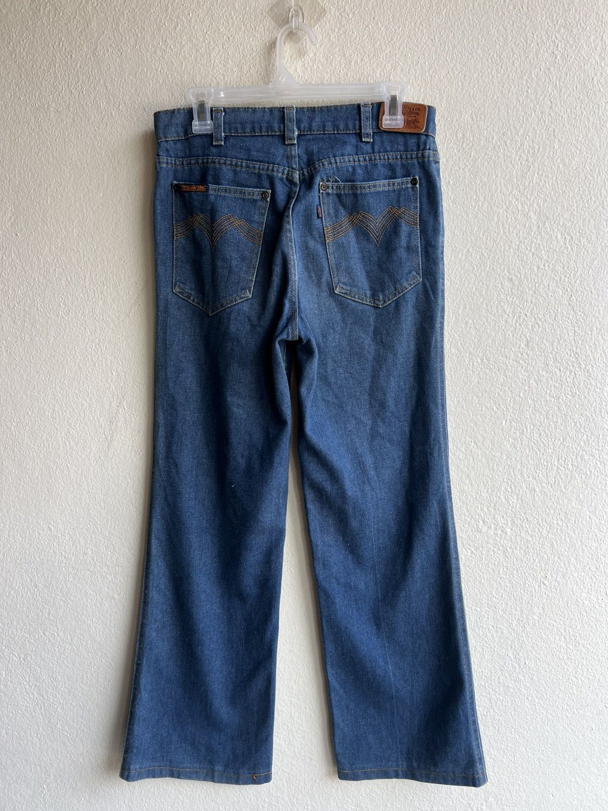 Levi's Vintage 70s Levi’s Movin On Jeans Blue Tab Flare Denim Jeans Size US 30 / EU 46 - 24 Thumbnail