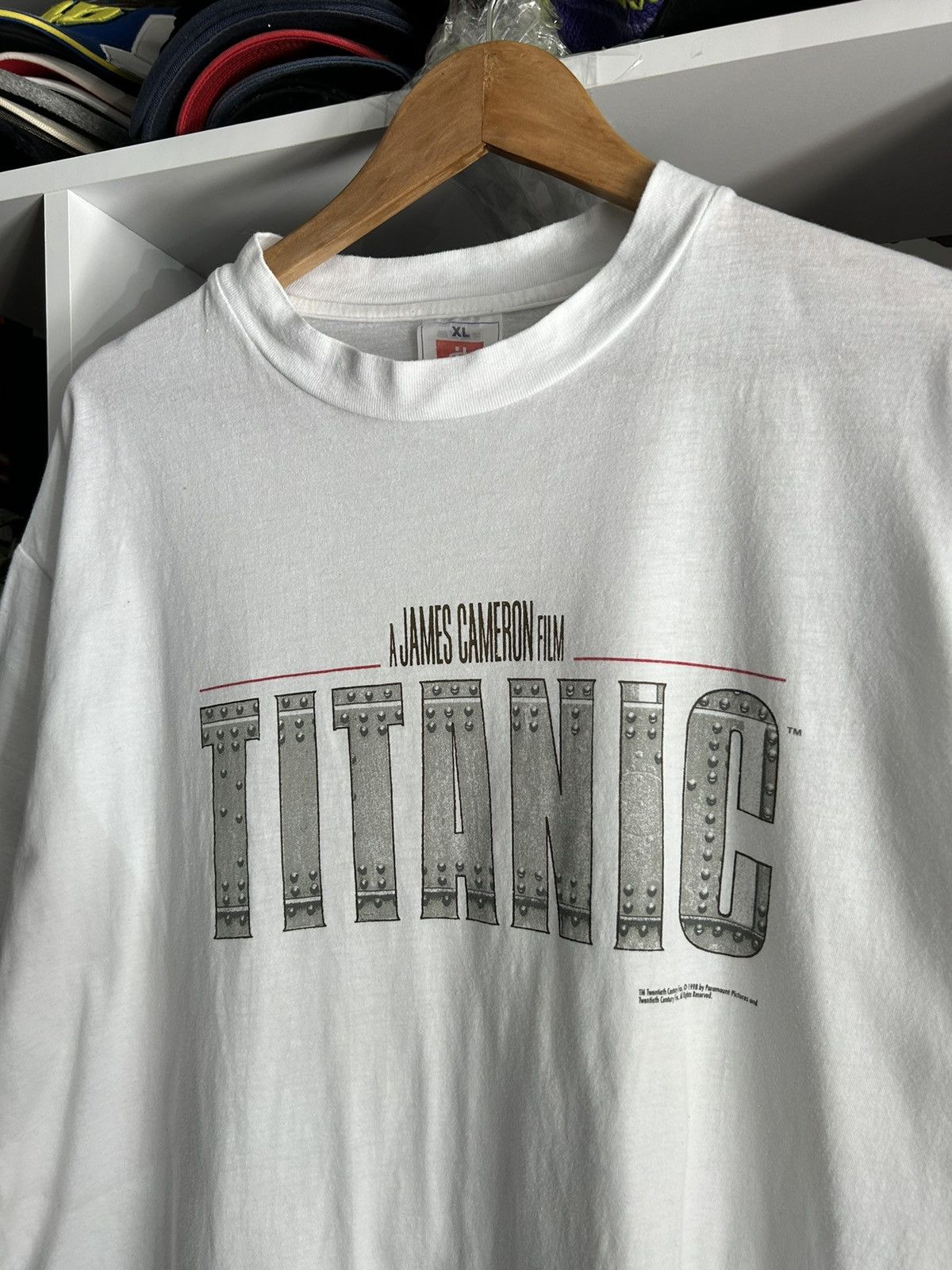 Vintage Vintage Titanic 1998 Movie T Shirt rare Size US XL / EU 56 / 4 - 3 Thumbnail