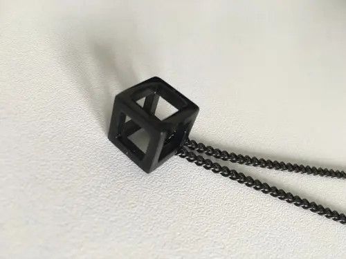 Jewelry Hollow Cube Pendant Necklaces 🔥🔥🔥 Size ONE SIZE - 4 Thumbnail