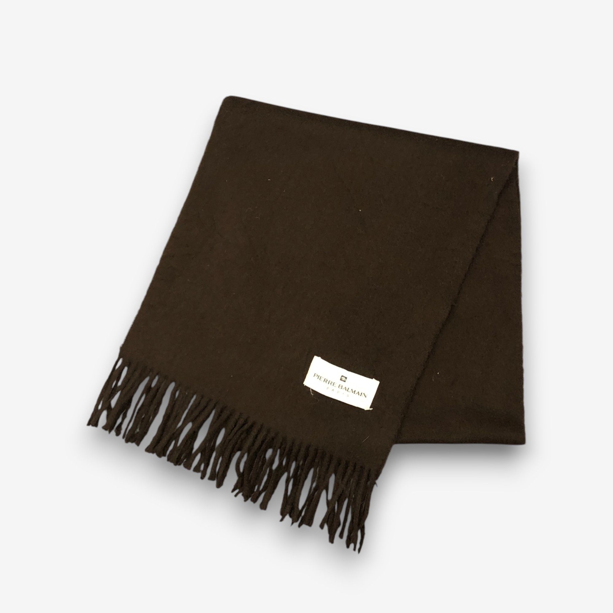 Japanese Brand Vintage Pierre Balmain Scarf Muffler Wool Witner Scarves Size ONE SIZE - 3 Thumbnail