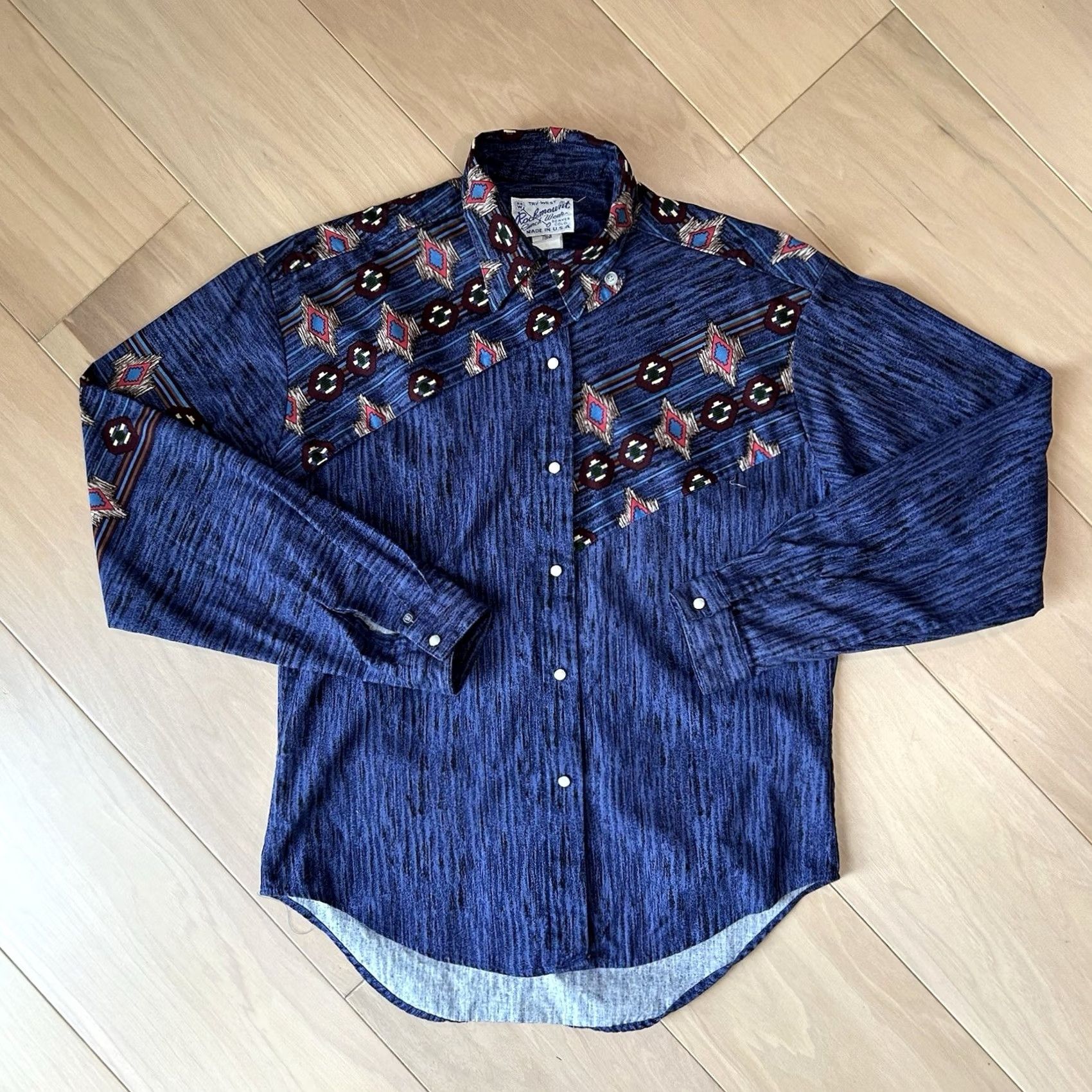 Rockmount Ranch Wear VINTAGE Rockmount Ranch Wear Pearl Snap Bib Shirt Long Sleeve Women's Medium Size M / US 6-8 / IT 42-44 - 2 Thumbnail