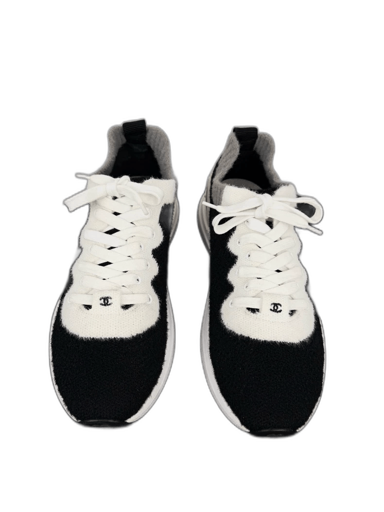 Chanel Chanel Sneakers Size 38.5 Black and White -2505 Size US 7.5 / EU 40-41 - 1 Thumbnail