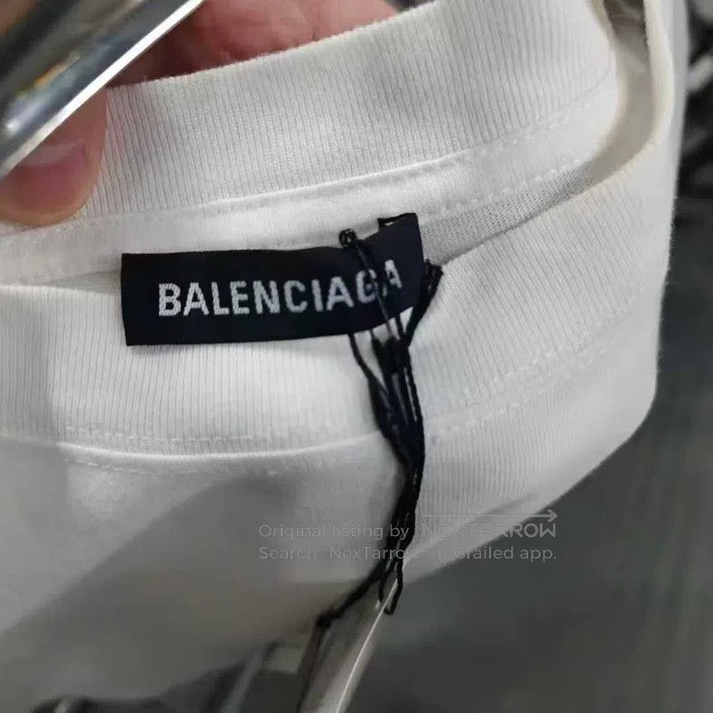 Balenciaga Balenciaga Back Logo Short Sleeve Size US L / EU 52-54 / 3 - 4 Thumbnail