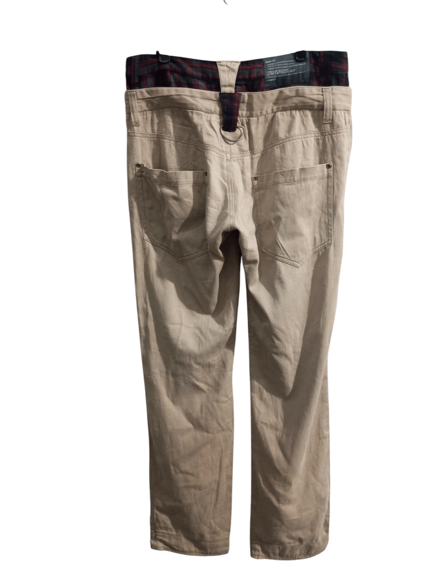 Japanese Brand Japanese brand Ragout double waist chekerd pants Size US 31 - 2 Thumbnail
