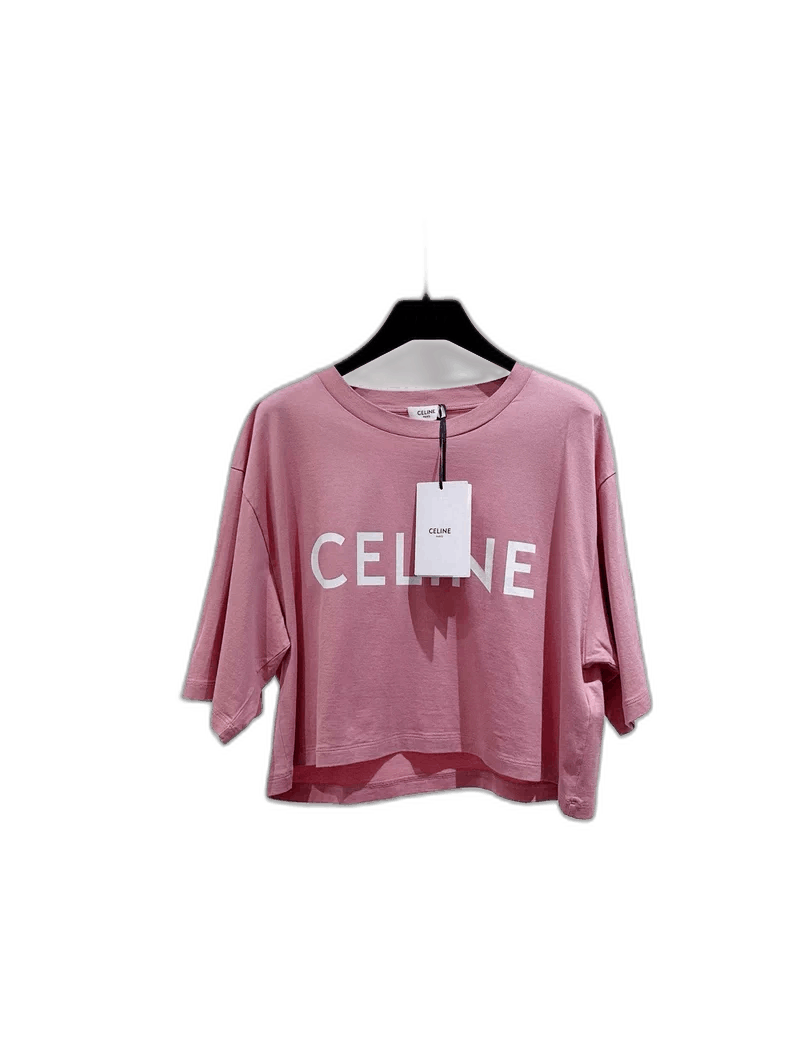 Celine New Celine Short Sleeve Crop Top Size S / US 4 / IT 40 - 1 Thumbnail