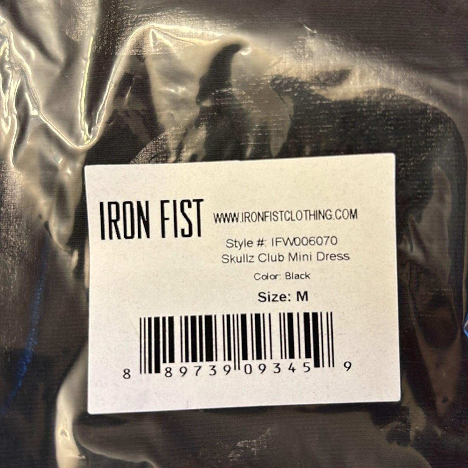 Iron Fist New! Iron Fist Skullz Club Black Mini Dress Bustier Bodycon Size M / US 6-8 / IT 42-44 - 7 Thumbnail