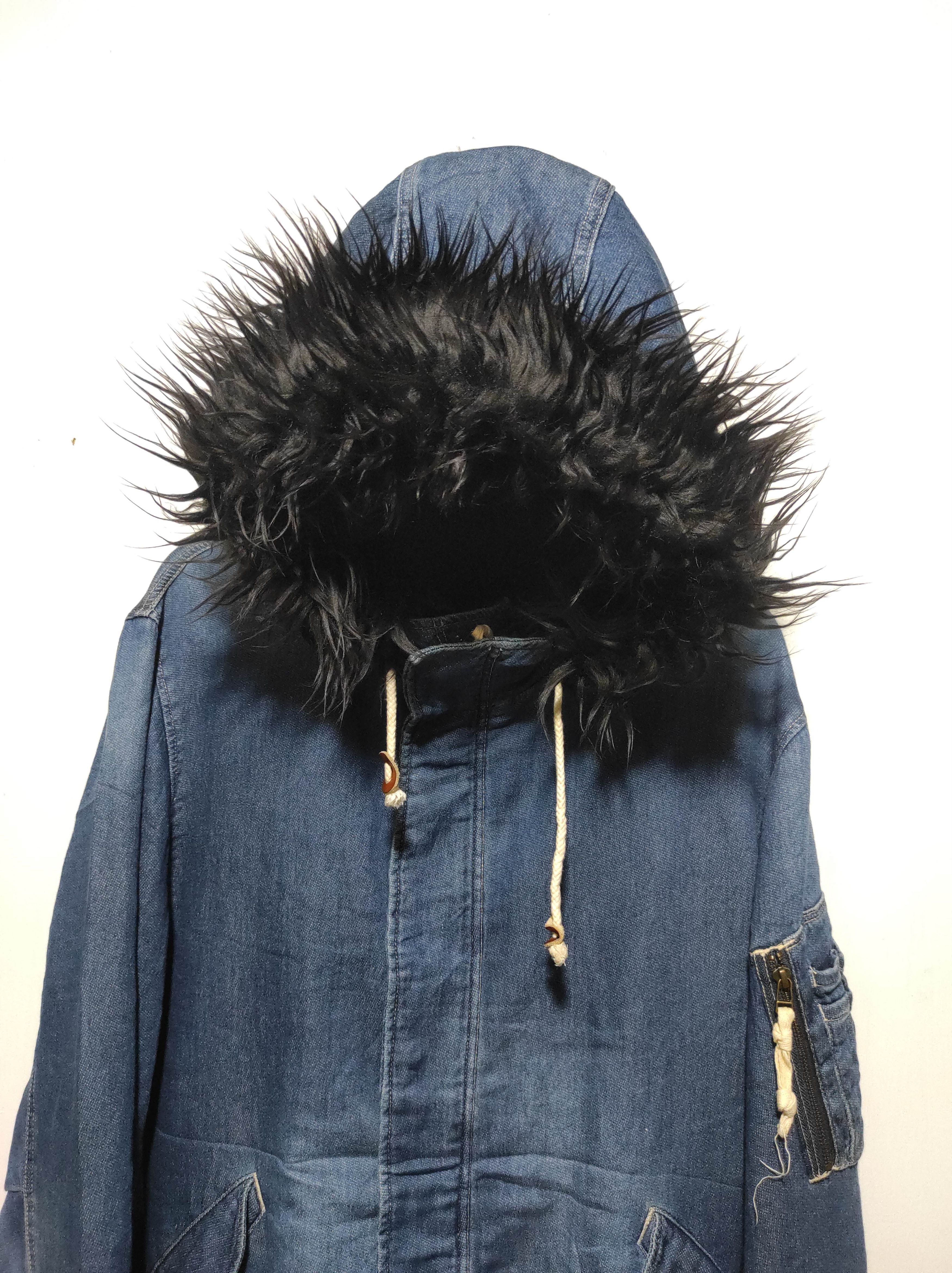 Japanese Brand Purple & Yellow Denim zip fur hoodie ifsix LGB style Size US L / EU 52-54 / 3 - 3 Thumbnail