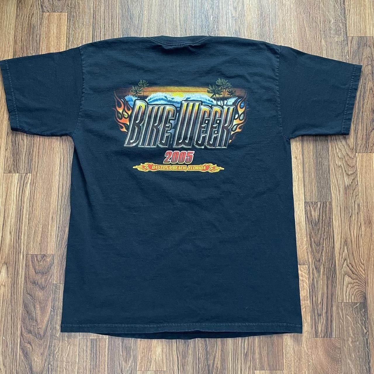 Vintage Bike Week 2005 Mens Large Double Sided Eagle Sunset Black Size US L / EU 52-54 / 3 - 6 Thumbnail