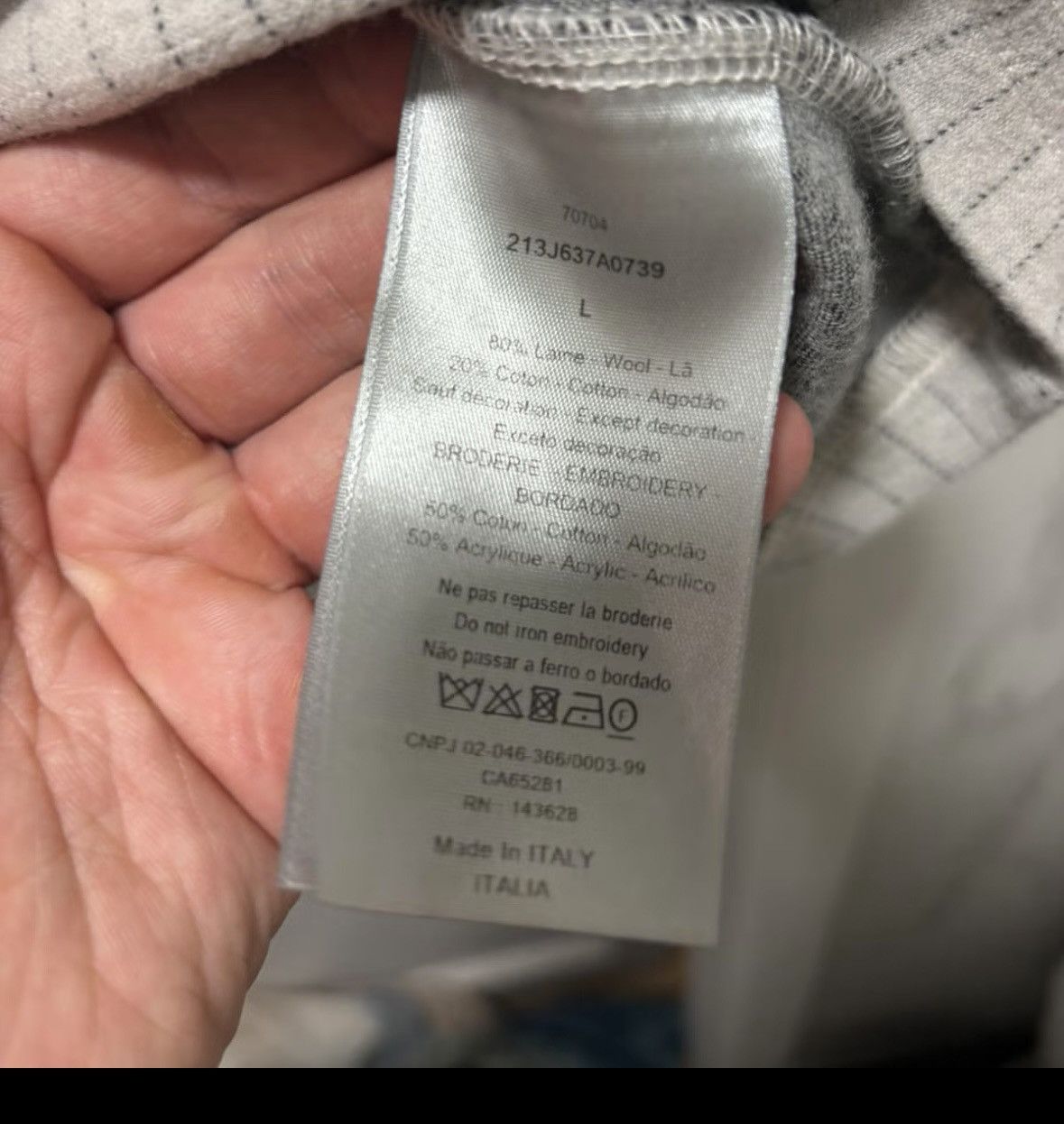 Dior Dior wool shirt Size US L / EU 52-54 / 3 - 6 Thumbnail