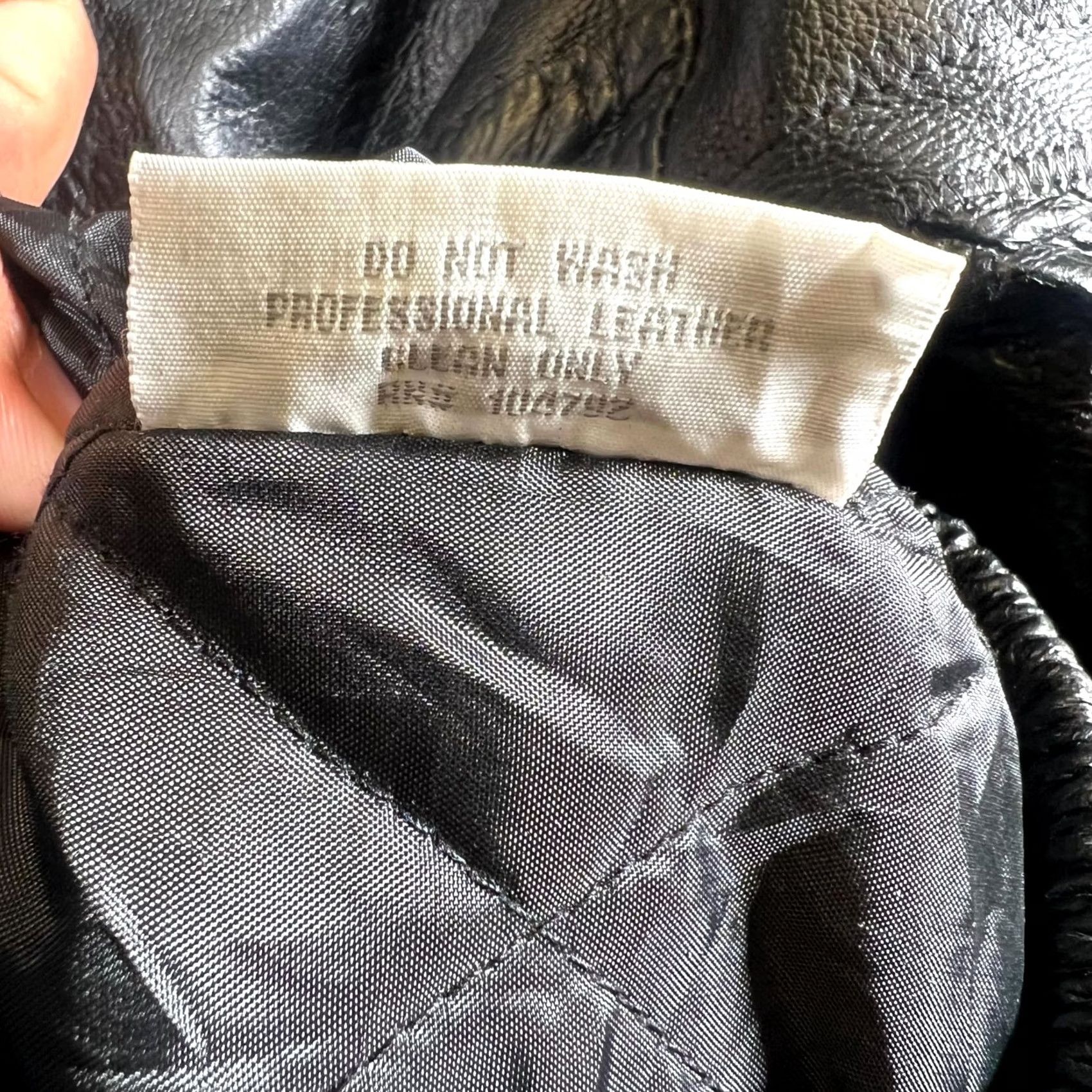 Vintage Vintage Leather Jacket Mens Large Black Patchwork Grunge 90s Moto Biker Size US L / EU 52-54 / 3 - 5 Thumbnail