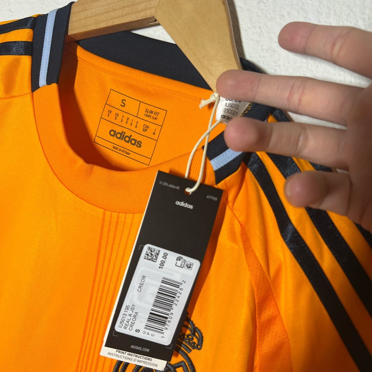 Adidas Real Madrid 2024-2025 Away Jersey | Vintage Soccer Size US S / EU 44-46 / 1 - 2 Thumbnail